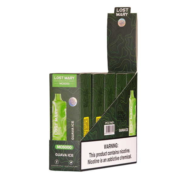 Guava Ice  Lost Mary MO5000 Disposable Vape 5-Pack