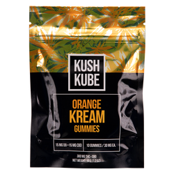 Kush Kube Orange Kream Gummies 10 count