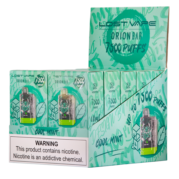 Cool Mint Orion Bar 7500 Puff Vape 10 pack