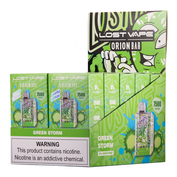 Green Storm Lost Vape Orion Bar 10-Pack