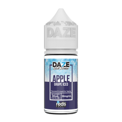 Apple and grape flavored e-liquid in 30mg from the reds collection, made by 7 daze