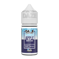 Apple and grape flavored e-liquid in 50mg from the reds collection, made by 7 daze