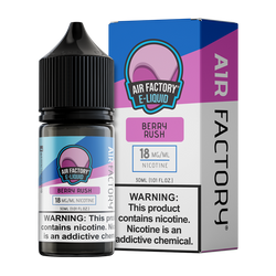 Berry Rush is a sweet & fruity flavored vape juice from Air Factory, blended with nicotine salts