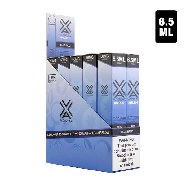 Blue Razz · VaporLax Disposables · 3000 Puffs +20 Flavors – Mi-One Brands