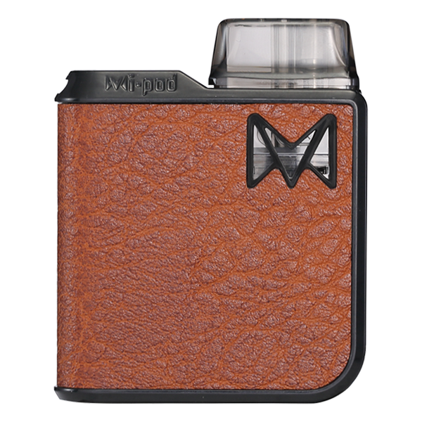 Made with eco-friendly materials, the Brown Raw Mipod PRO uses refillable pods to vape nicotine salts