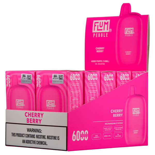 Cherry Berry Flum Pebble Vape – Mi-One Brands