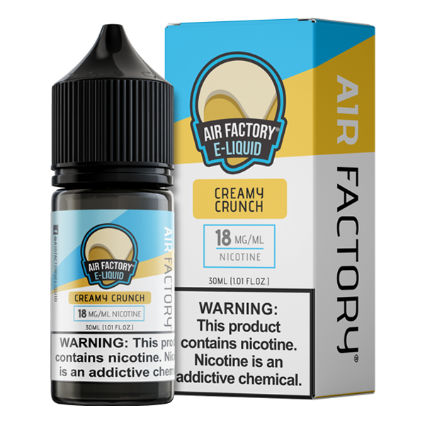 Creamy Crunch is a creamy flavored vape juice from Air Factory, blended with nicotine salts