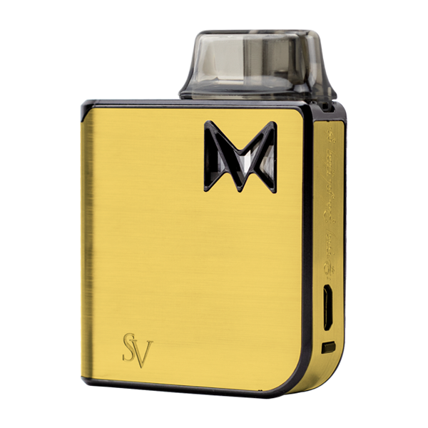 The Gold Metal Mi-Pod PRO, an extremely durable and reliable vaporizer pen for nic salts