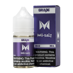 Grape Mi-Salt is a fruity flavored vape juice, blended with nicotine salts