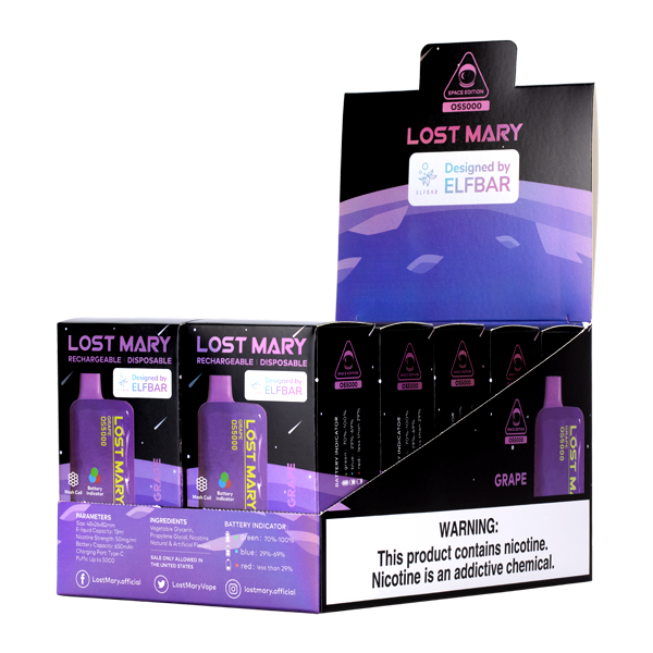 Grape Lost Mary 10-Pack 