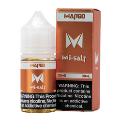 Mango Mi-Salt is a fruity flavored vape juice, blended with nicotine salts