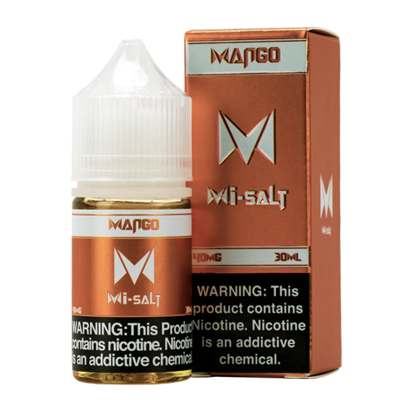A 30ml vape juice with nicotine in 20mg & 40mg, Mango Mi-Salts by Mi-One Brands