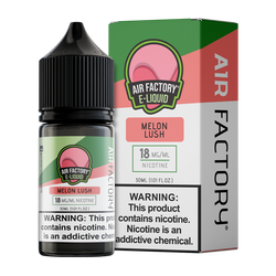 Melon Lush is a sweet & savory flavored vape juice from Air Factory, blended with nicotine salts