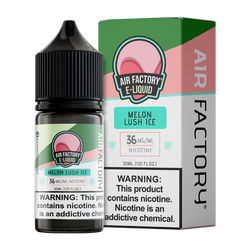 A 30ml vape juice with nicotine salts in 20mg & 40mg, Melon Lush Ice by Air Factory