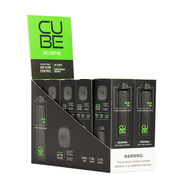 Cube Melontini disposable vape 3000 puffs 10-pack