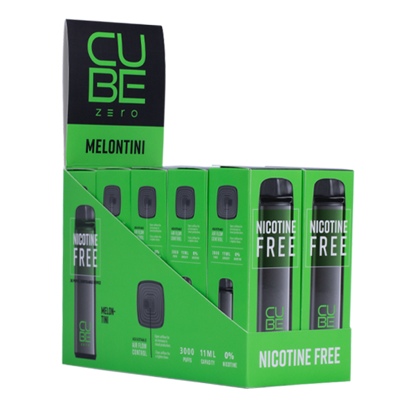 Cube Zero Melontini disposable vape 3000 puffs 10-pack
