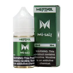 Menthol Mi-Salt is an icy menthol flavored vape juice, blended with nicotine salts