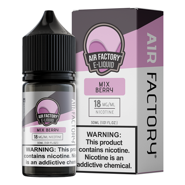 Mix Berry is a sweet & fruity flavored vape juice from Air Factory, blended with nicotine salts