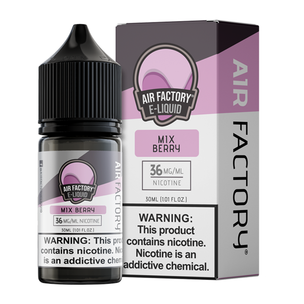 A 30ml vape juice with nicotine salts in 20mg & 40mg, Mix Berry by Air Factory