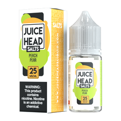 A 30ml vape juice with nicotine salts in 20mg & 40mg, Peach Pear by Juice Head