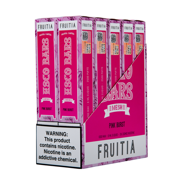 Pink Burst Esco Bar Fruitia Vape Bundle