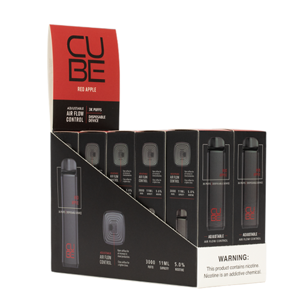 Red Apple Cube disposable vape flavor 10-pack
