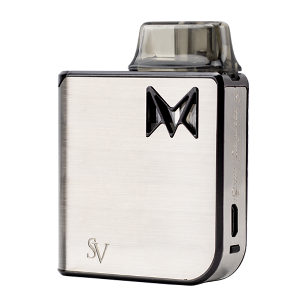 The Silver Metal Mi-Pod PRO, an extremely durable and reliable vaporizer pen for nic salts