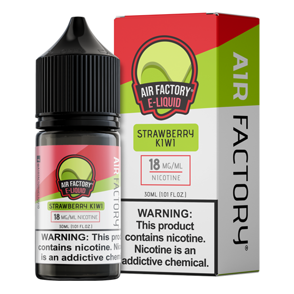 Strawberry Kiwi is a sweet & fruity flavored vape juice from Air Factory, blended with nicotine salts