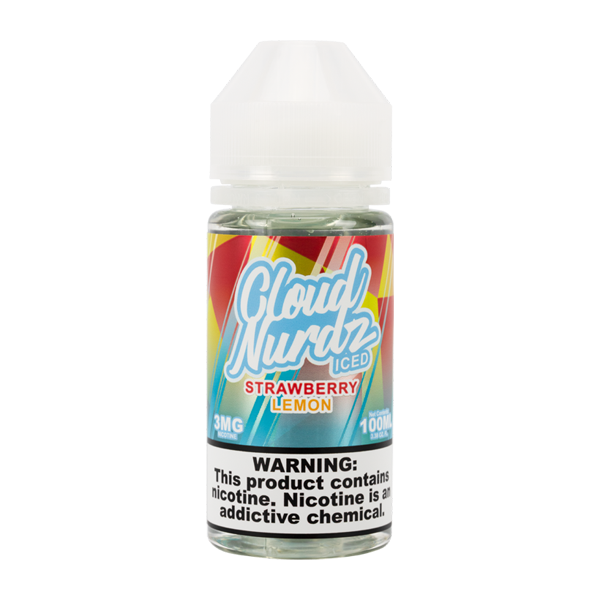 Vape Juice Online Free Shipping Strawberry Lemon Iced By Cloud Nurdz TFN  100mL Australia 18mg Vape Juice