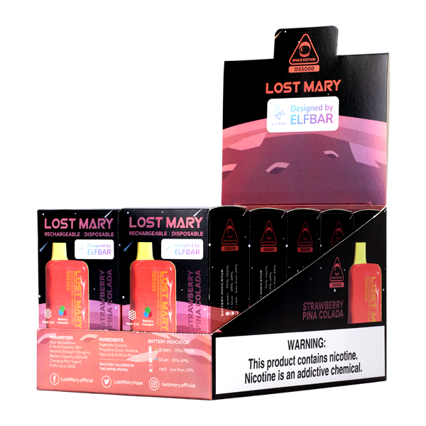 Strawberry Pina Colada Lost Mary OS5000 Vape 10-Pack