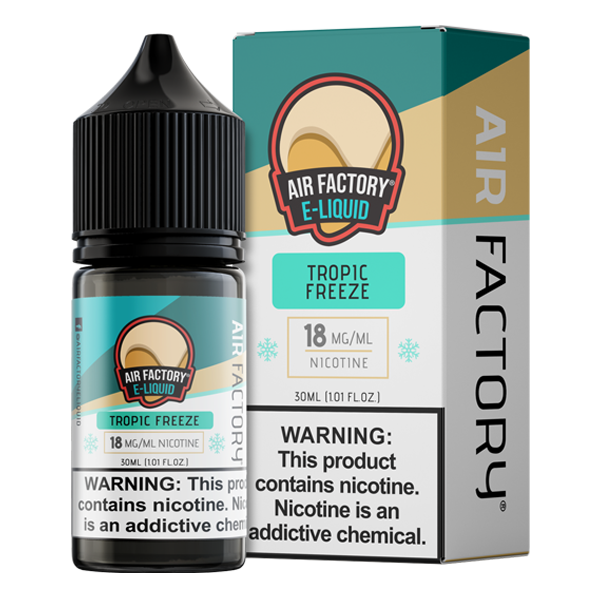 Tropic Freeze is an icy fruit flavored vape juice from Air Factory, blended with nicotine salts