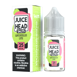 A best-selling fruity pod juice, Watermelon Lime by Juice Head is available in 25mg & 50mg