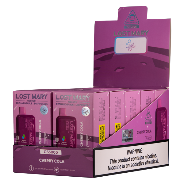 Cherry Cola Lost Mary OS5000 Vape 10-Pack