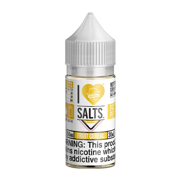 Fruity Cereal flavored nicotine salts in 50mg, an I Love Salts Eliquid