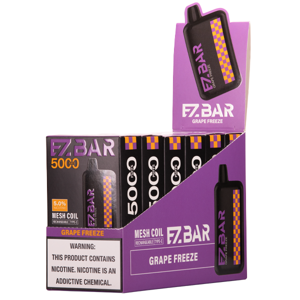 Grape Freeze EZBAR 5000 10-Pack