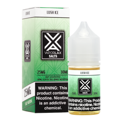 A best selling savory flavored vape juice, Lush Ice by VaporLax Salts made in 25mg & 50mg