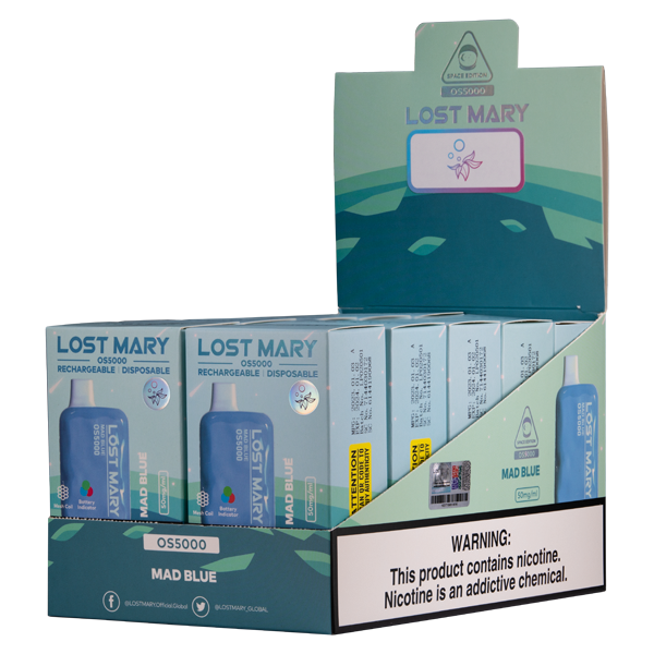 Mad Blue Lost Mary OS5000 Vape 10-Pack