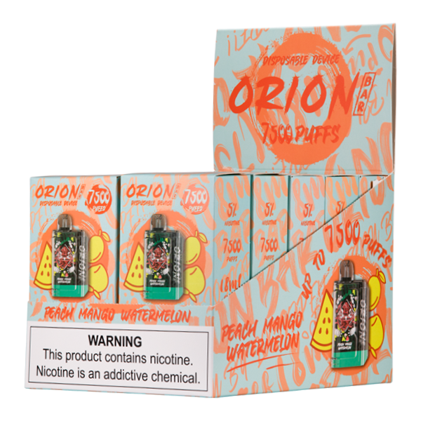 Peach Mango Watermelon Orion Bar Vape Device 10-Pack
