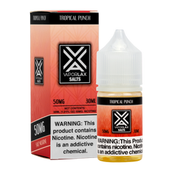 Tropical Punch by VaporLax Salts is a tropical flavored vape juice, blended with nicotine salts