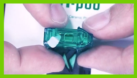 filling a vape pod with concentrates