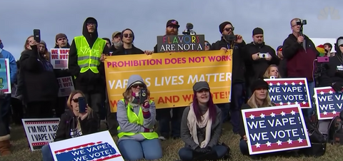 We vape we vote rally at the white house november 2019