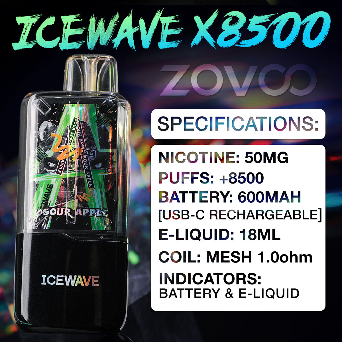 IceWave X8500 Specs