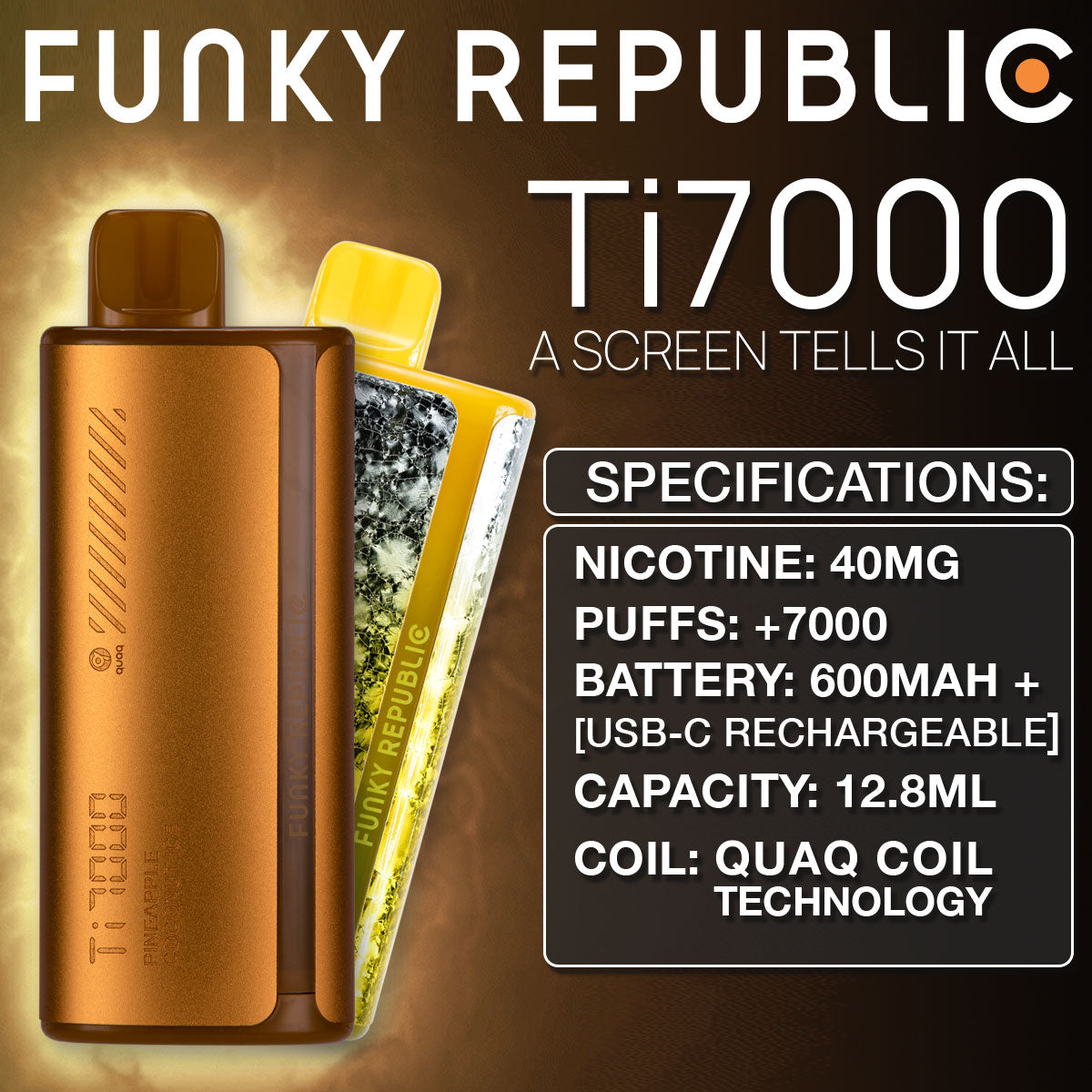 Funky Republic Ti7000 Specs