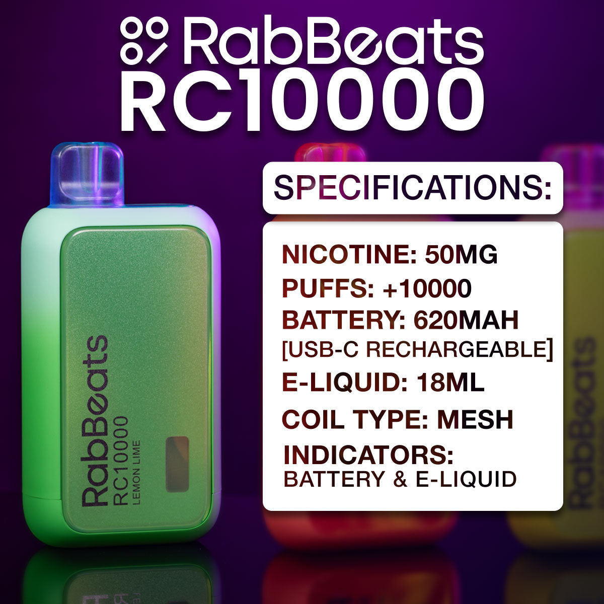 RabBeats RC10000 Specs