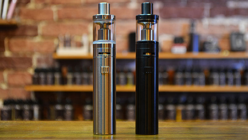 pair of ecigarettes in vape shop